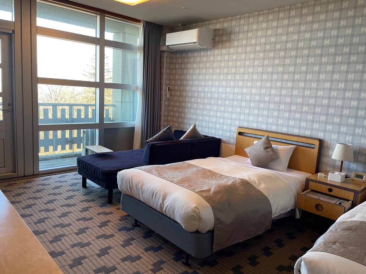 大人3名まで利用できるツインルーム