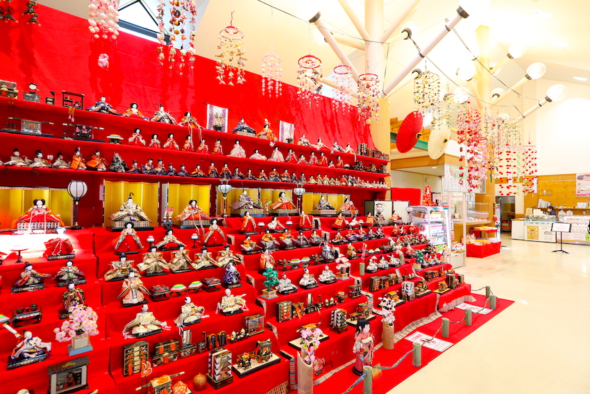 2024年から始まった雛飾り（展示期間は2月中旬～3月末）