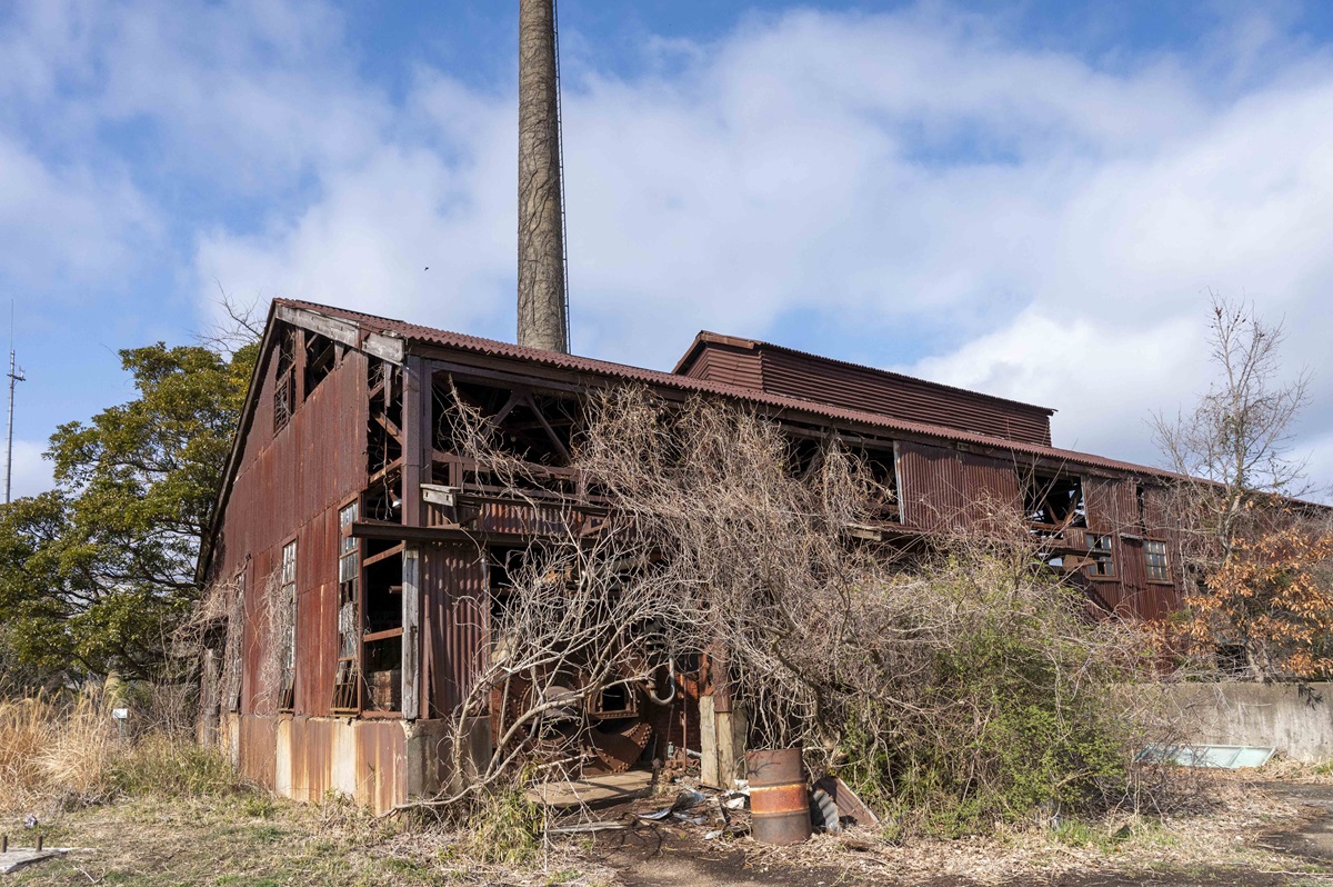 煙突は根本で直径3.2ｍ、高さは32ｍもある