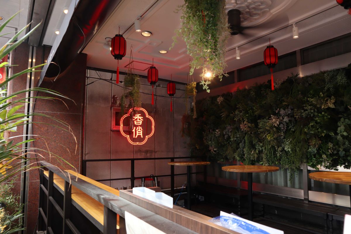 ペット連れOKのテラス席