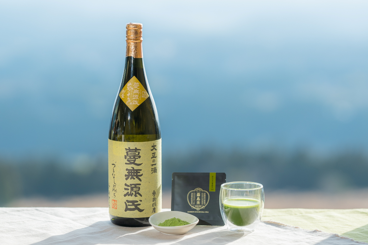 有機抹茶と蔓無源氏のペアリング