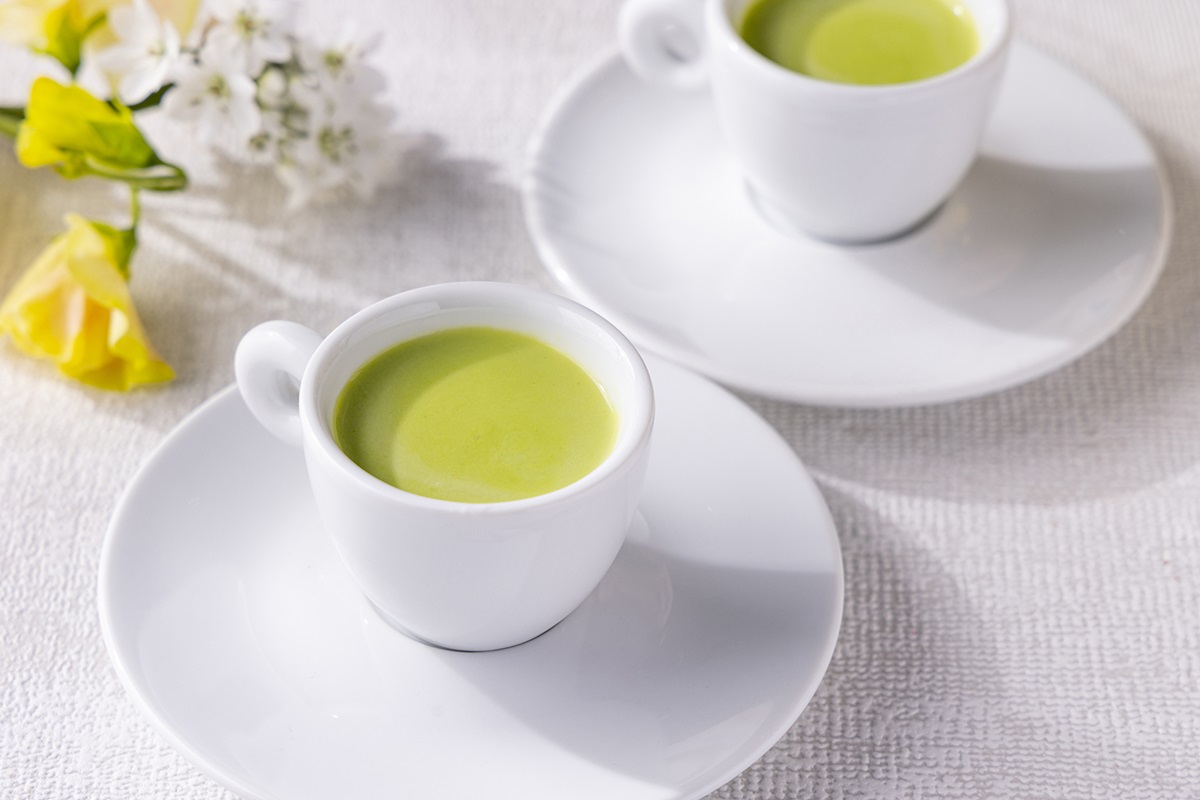 グリーンピースのスープ