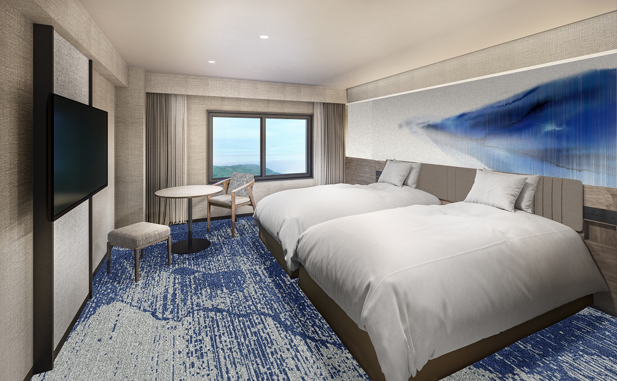 各地の自然や伝統工芸からインスピレーションをうけた客室デザイン(グランドメルキュール南房総リゾート＆スパ)