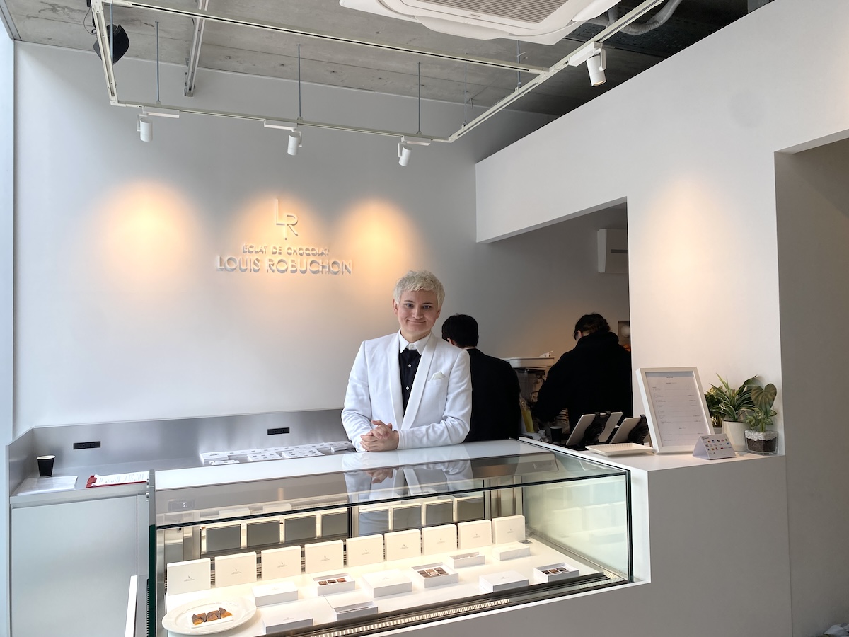 「Eclat de Chocolat Louis Robuchon」のオーナー、ルイ・ロブションさん