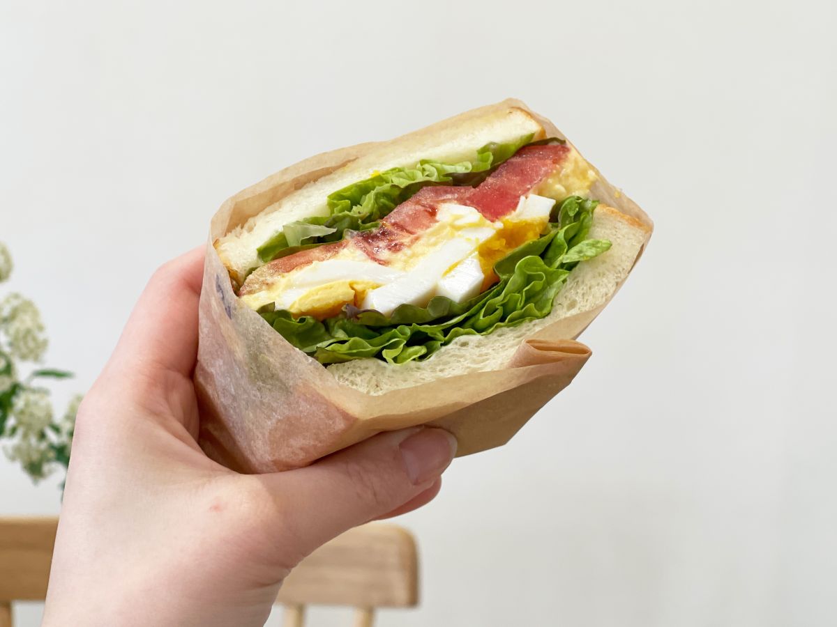 「2種の卵のサンドイッチ」500円 ※単品の場合