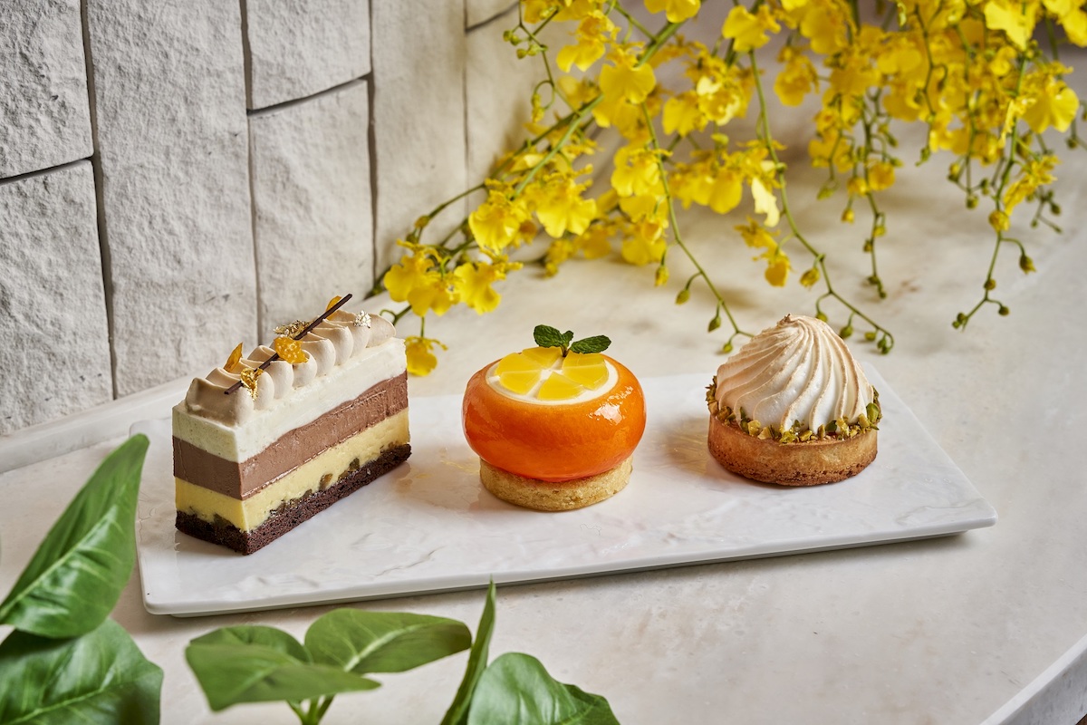 左から「ＹＵＺＵショコラ」、「カシスオランジェ」、「タルトシトロン」