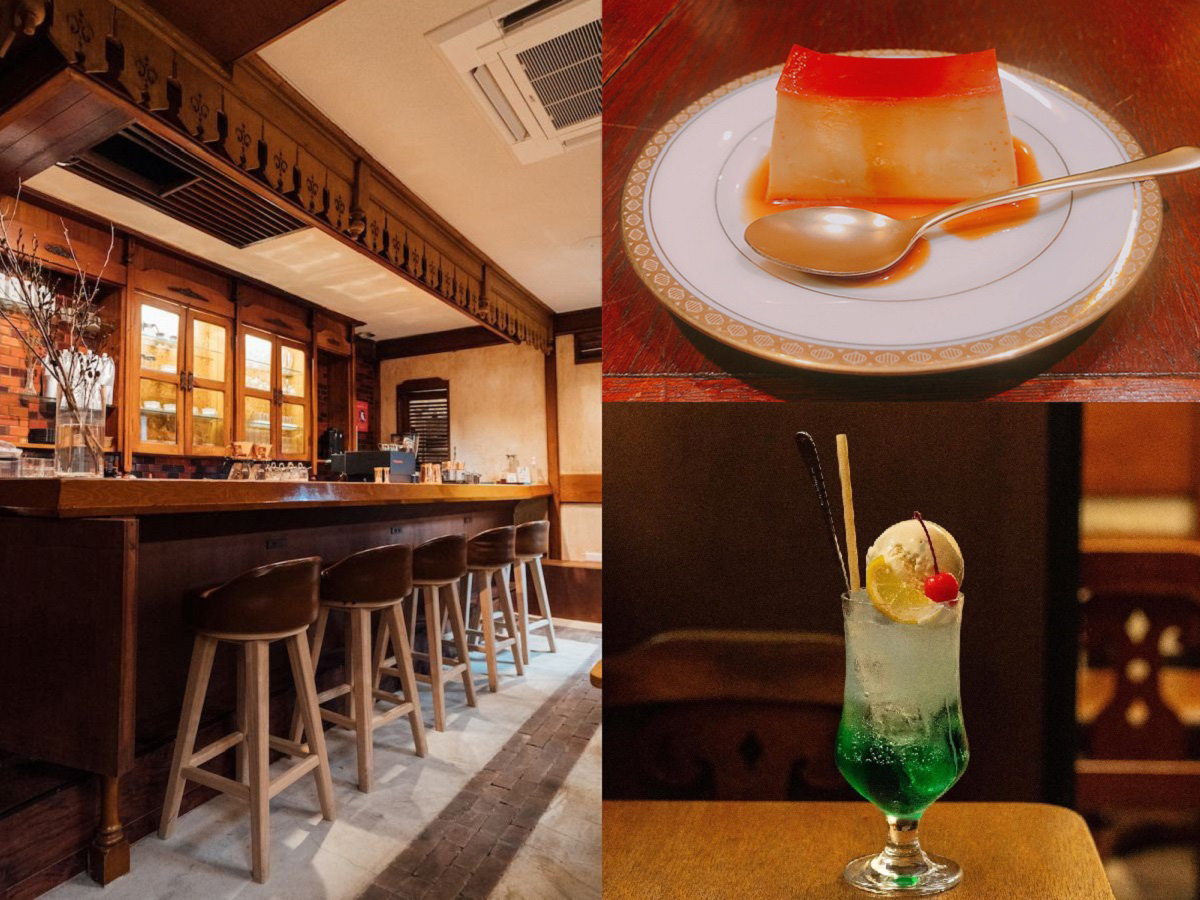 写真上段より「プリン」800円、「クリームソーダ」800円