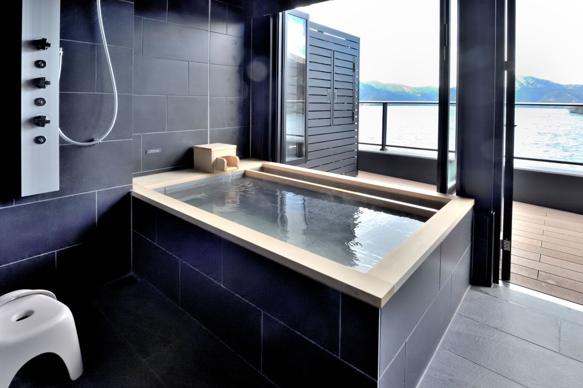 開放的な半露天風呂