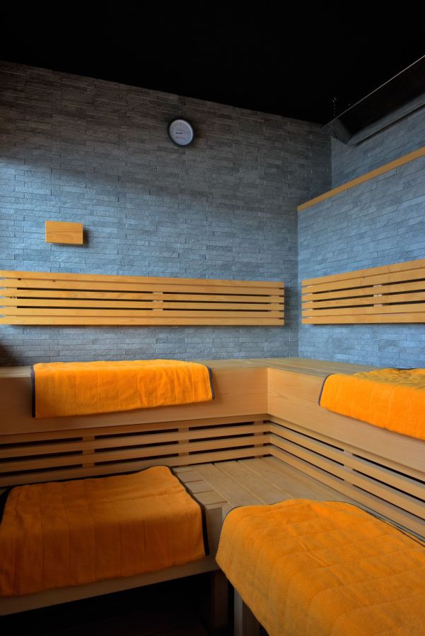 一部の客室にはサウナが完備