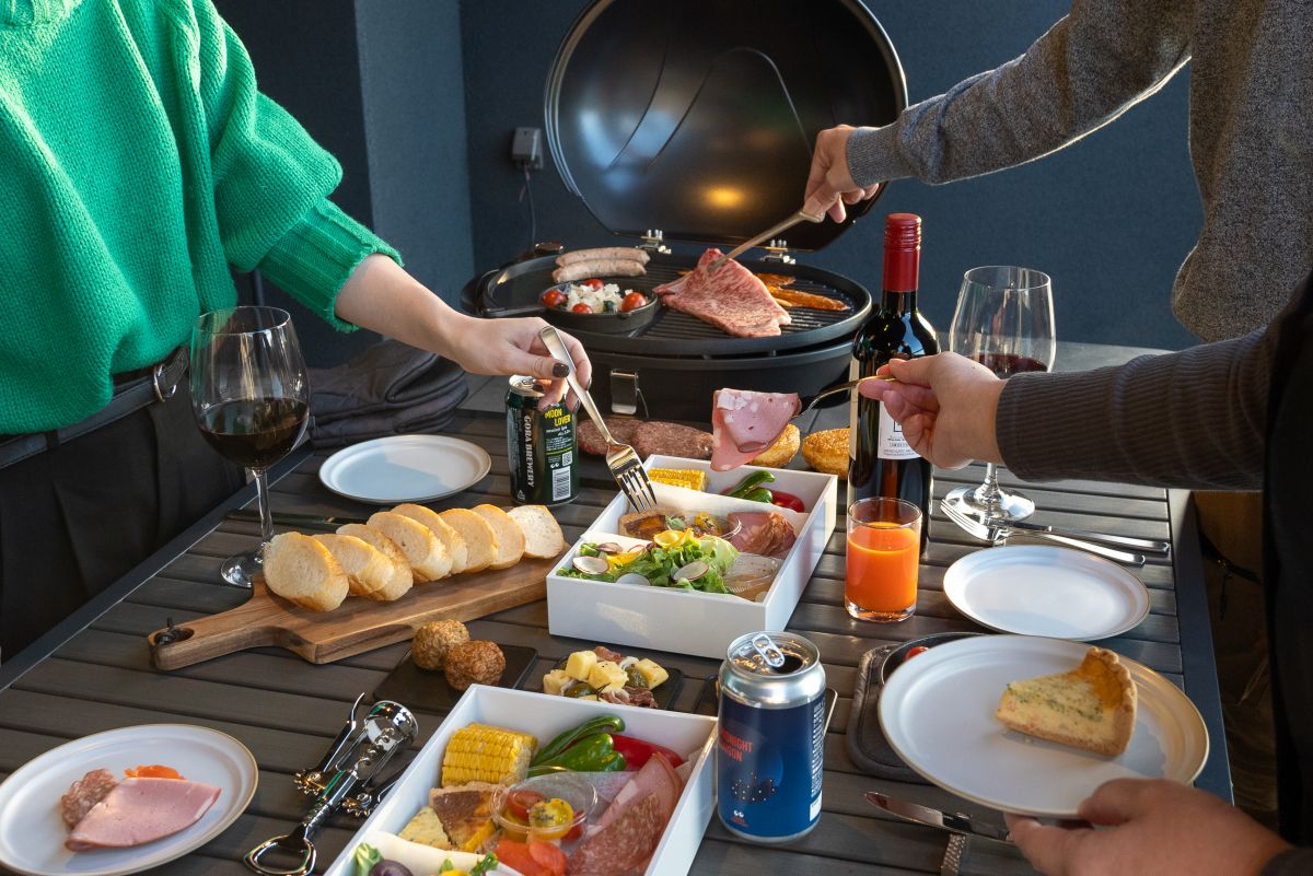 夕食の一例、BBQ