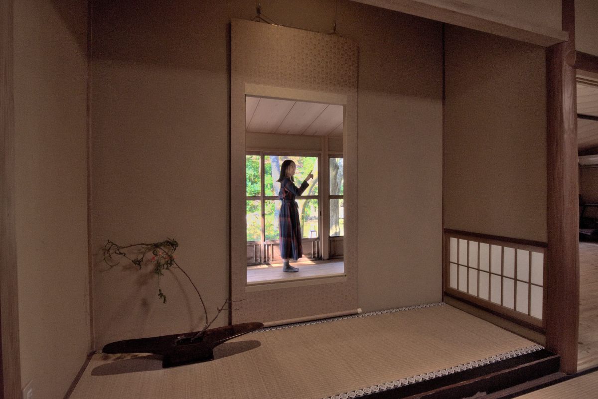 開化亭の掛け軸には工夫が！