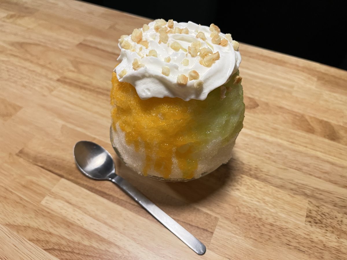 「メロンの相がけ氷」Regular 1700円 Small 1500円（※写真はRegular）
