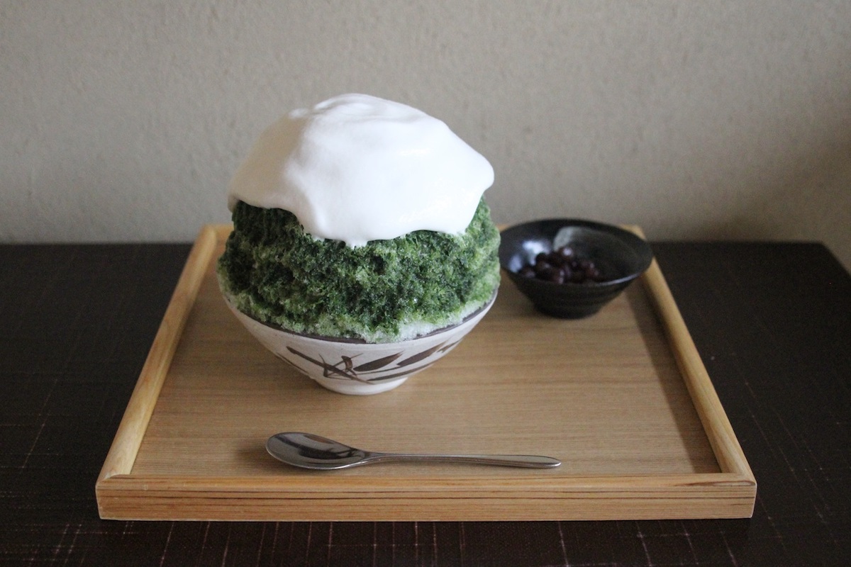 抹茶みるくかき氷