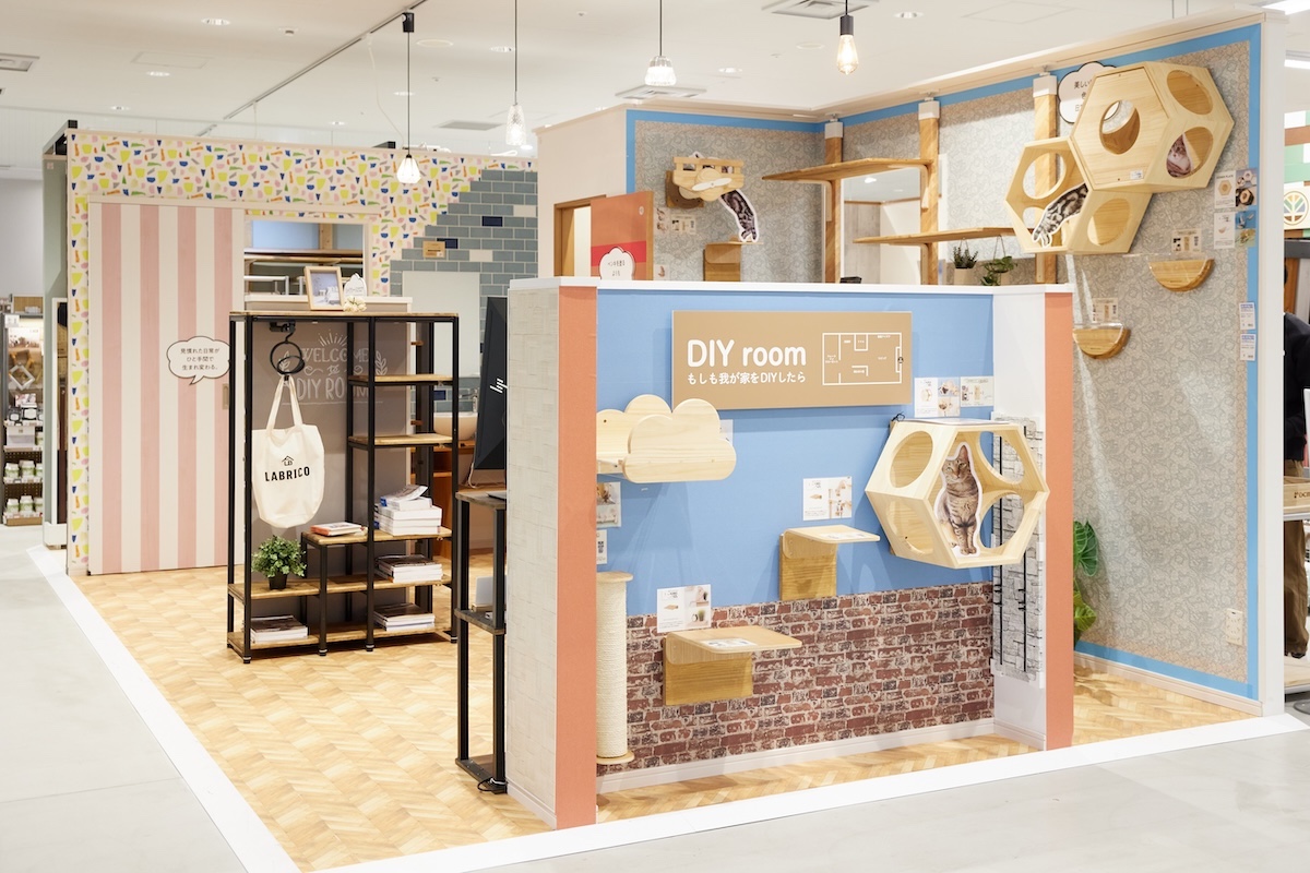 店内入ってすぐの賃貸の部屋を模したコーナー