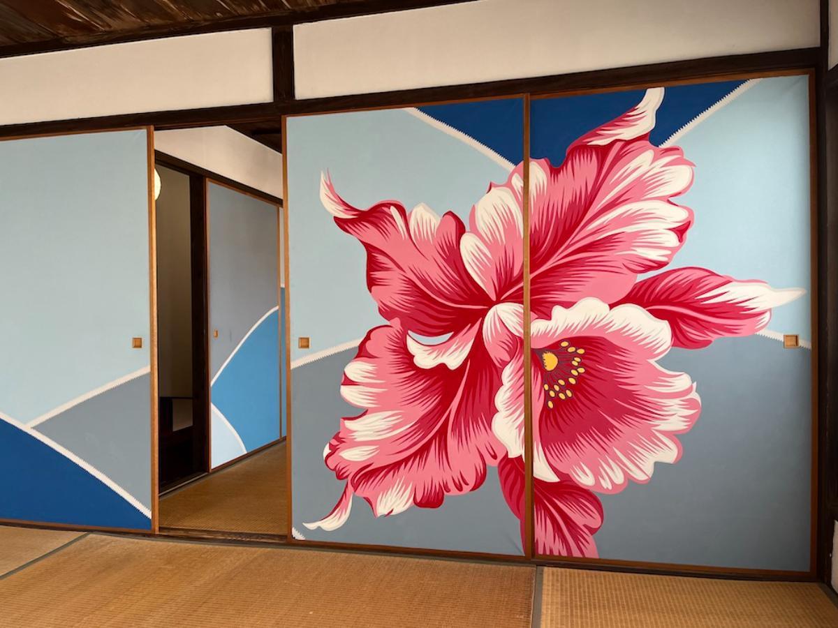 2009年に描かれた、「SELECT BEPPU」2階にあるマイケル・リンの襖絵