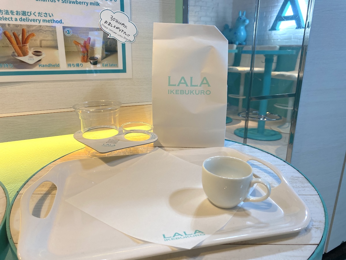 手前から時計回りに「置き」、「手持ち」、「持ち帰り」