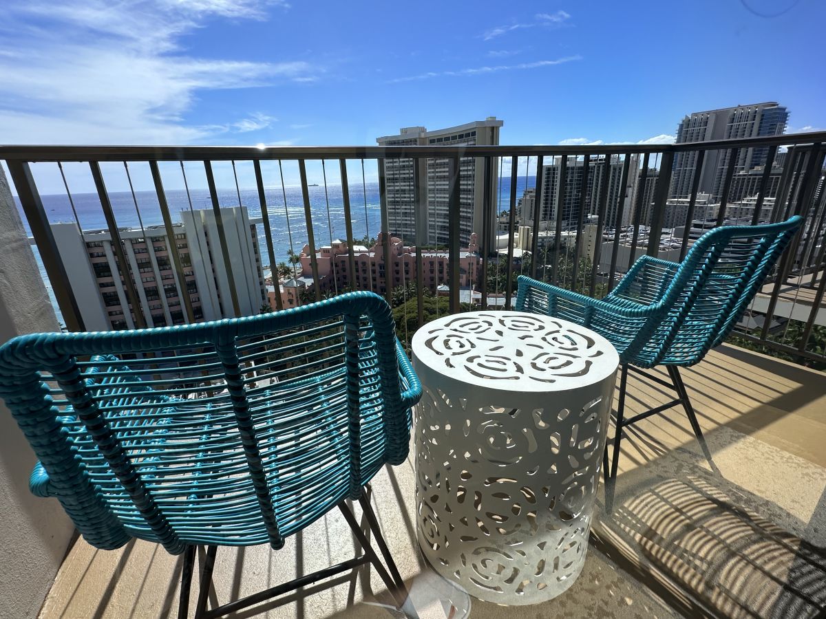 21階の客室のラナイからの景色