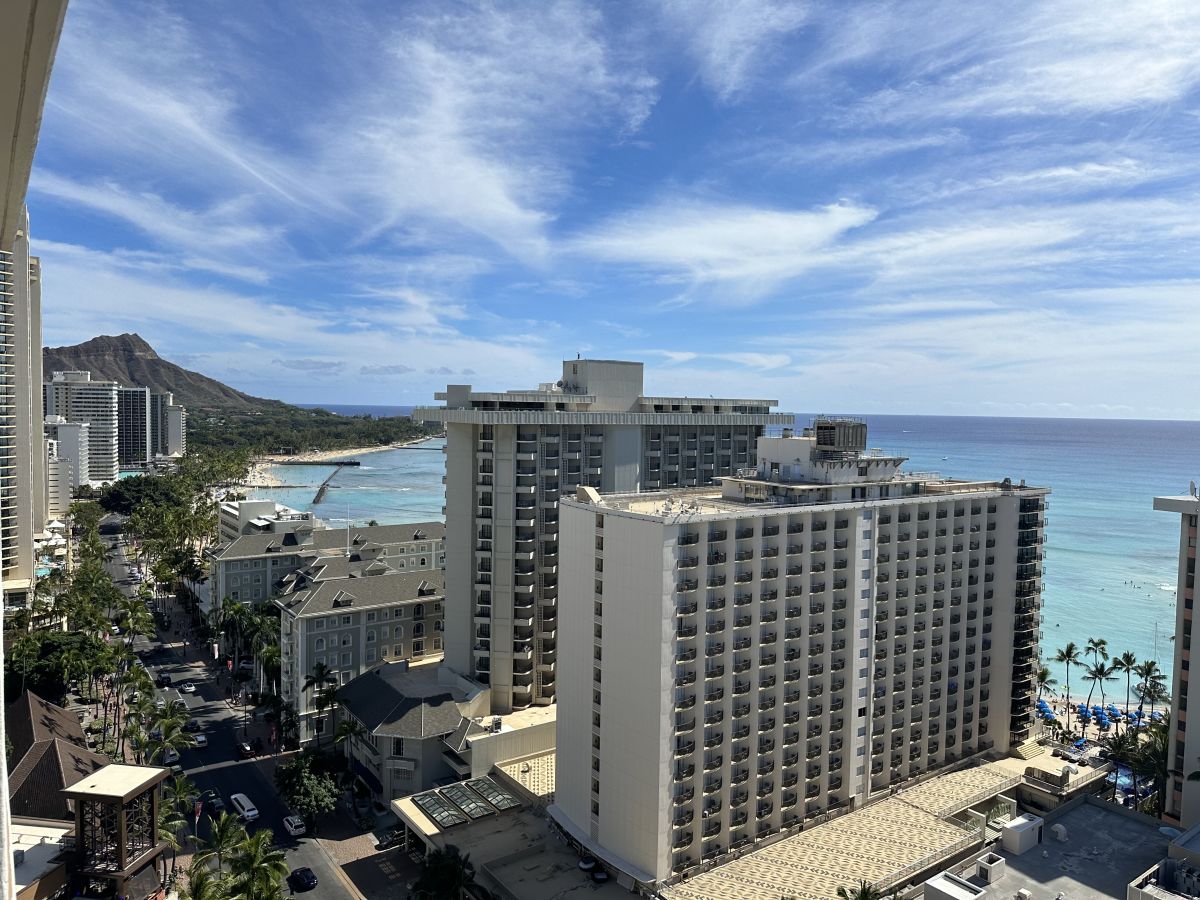 21階の客室のラナイからの景色