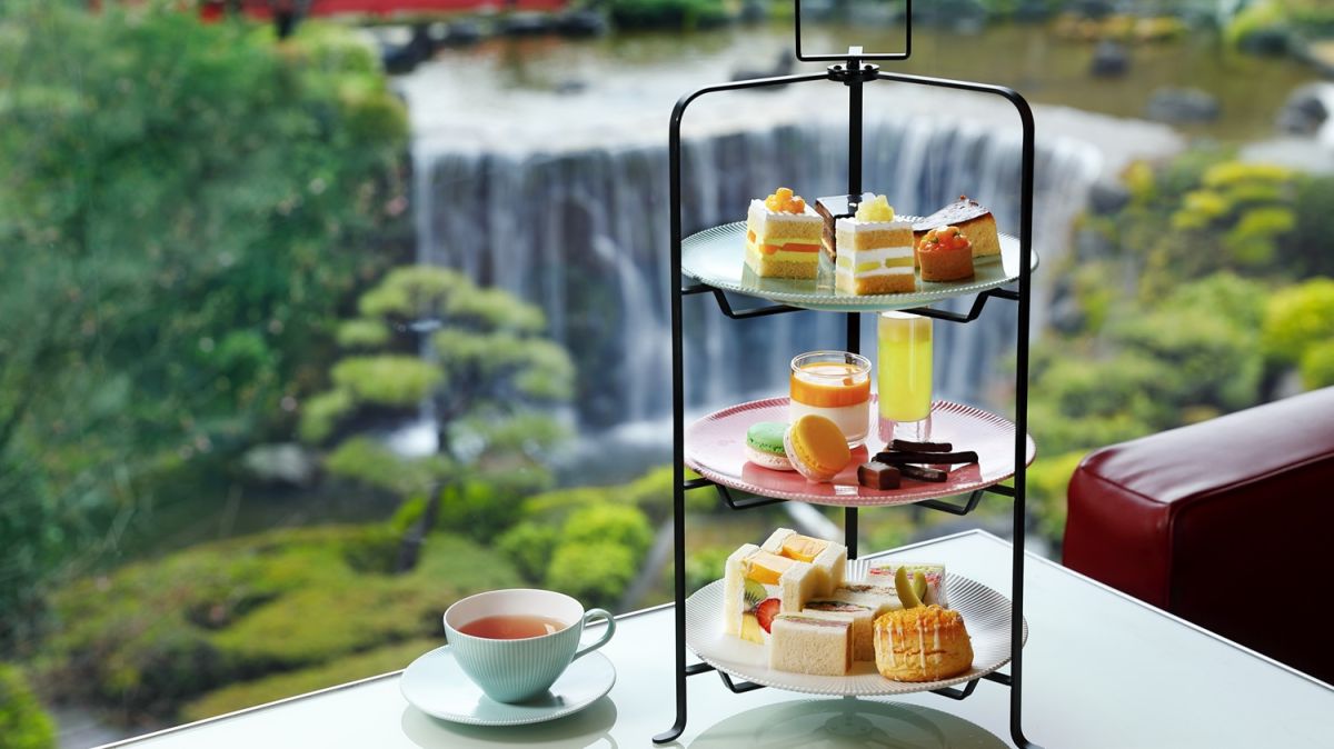 【ホテルニューオータニ（東京）】新緑の映える日本庭園とさわやかな午後のひとときを。「新アフタヌーンティーセット ～メロン＆マンゴー～」