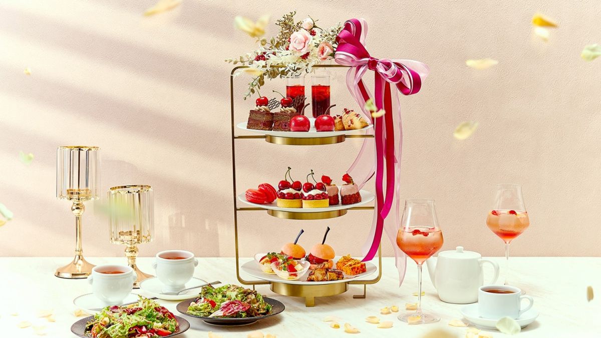 【ザ ストリングス 表参道】夏の訪れを味わう「～Celebration Summer～ 真っ赤なチェリー&ローズ アフタヌーンティー」新登場！