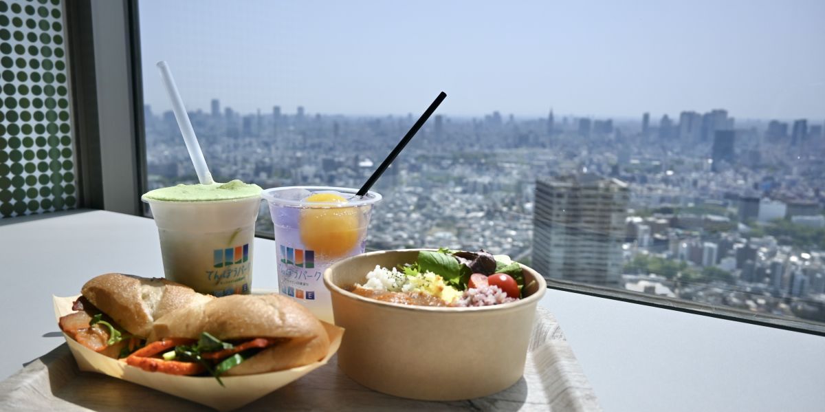 「ローストポークバインミー」950円、「3色ご飯のてんくうチキンカレー」980円