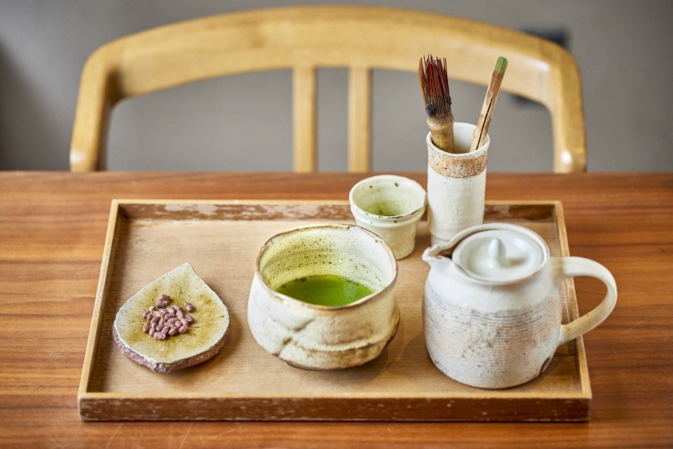 「挽きたて緑茶 セルフミキシング」880円