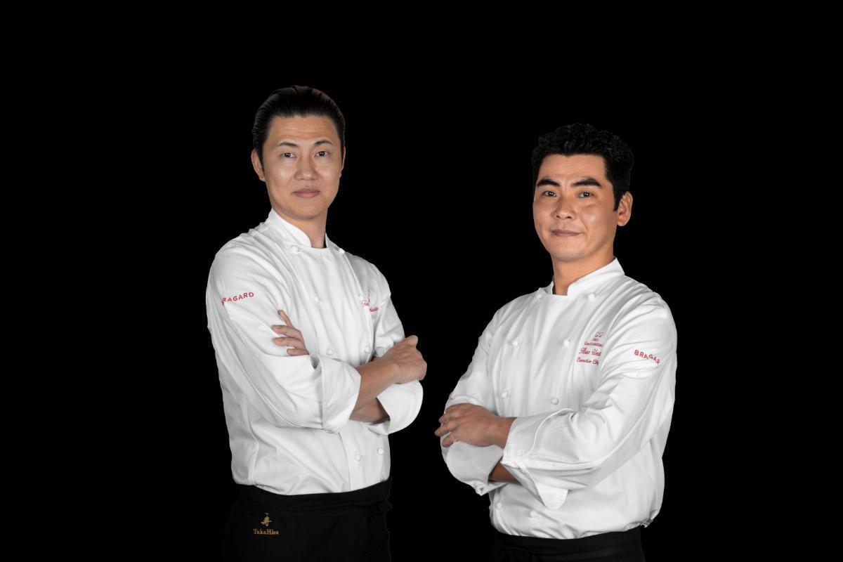 写真左から行方崇シェフ、上田寿夫シェフ