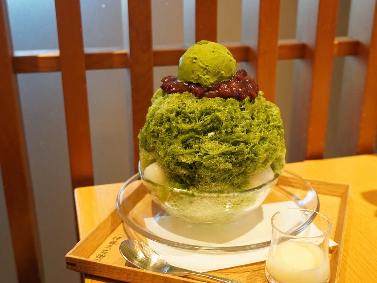 「宇治金時 濃い抹茶アイス入り」