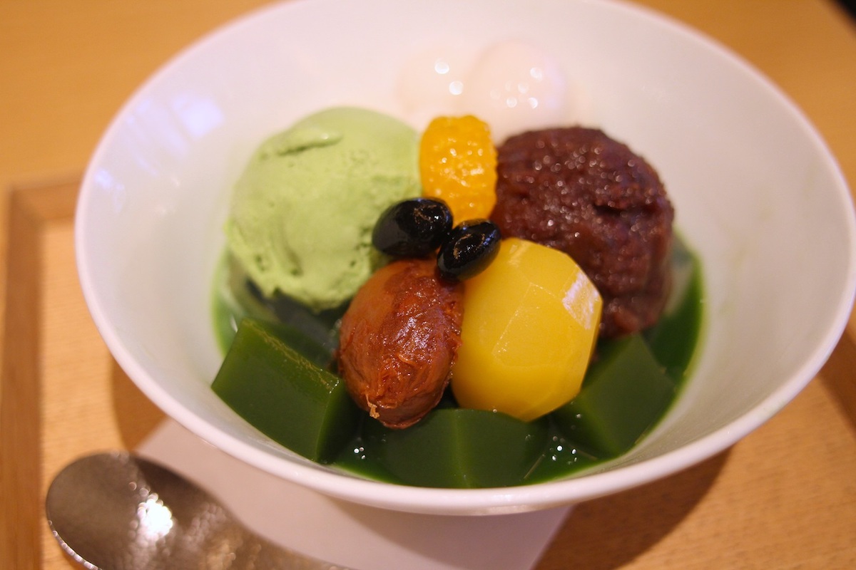 「抹茶あんみつ」