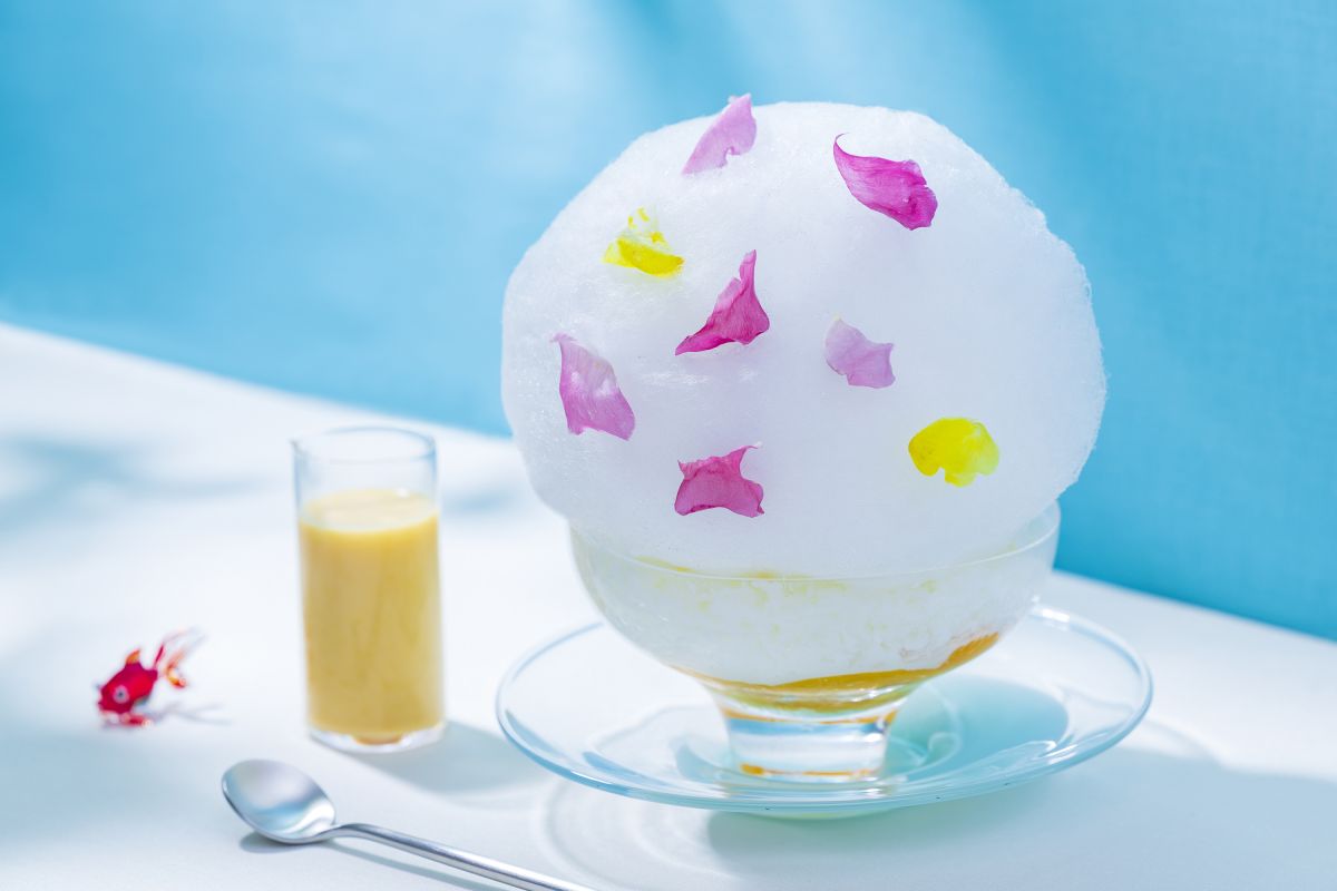 綿あめミックスジュースかき氷