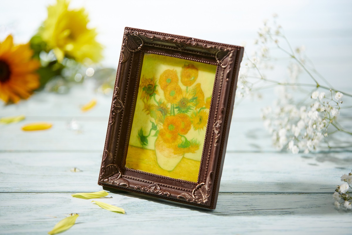 ゴッホ「ひまわり」絵画風チョコレート