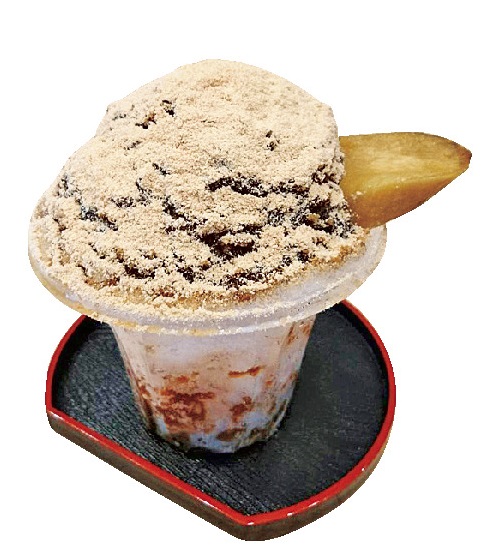 味の隠れ家cafe千両茶屋「和風黒蜜きなこかき氷」900円