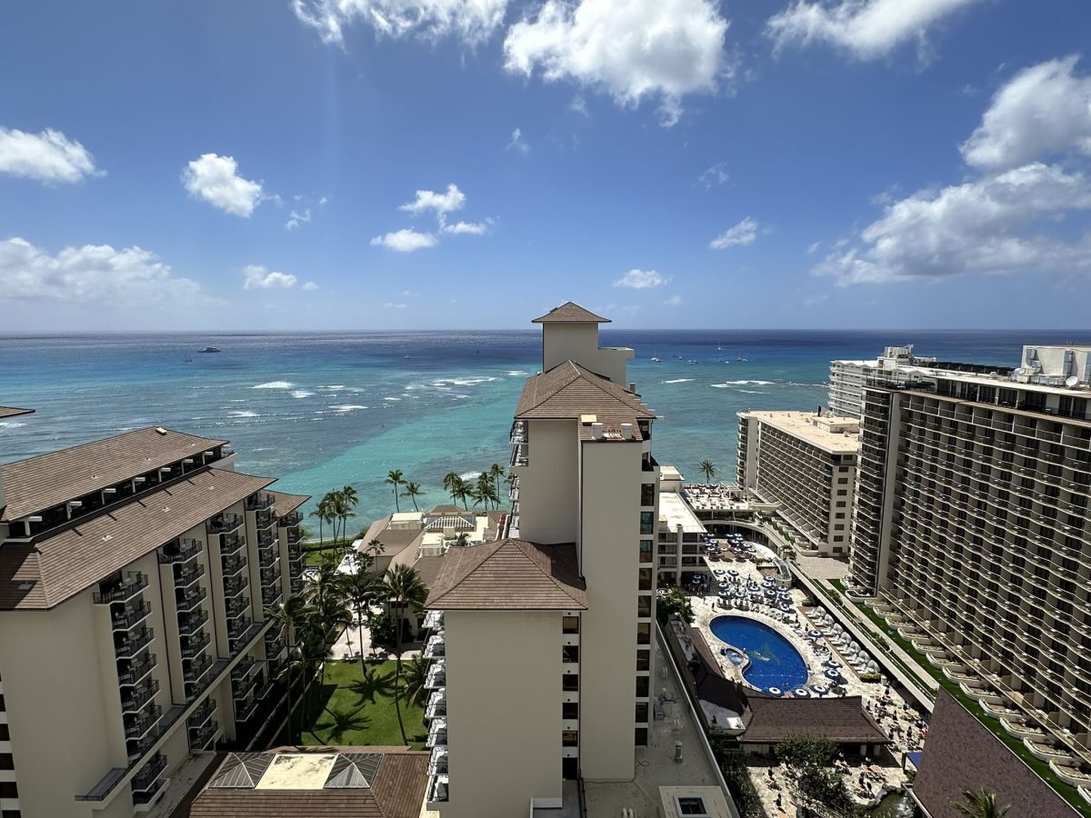 プレミアムコーナーオーシャンビューからの眺め