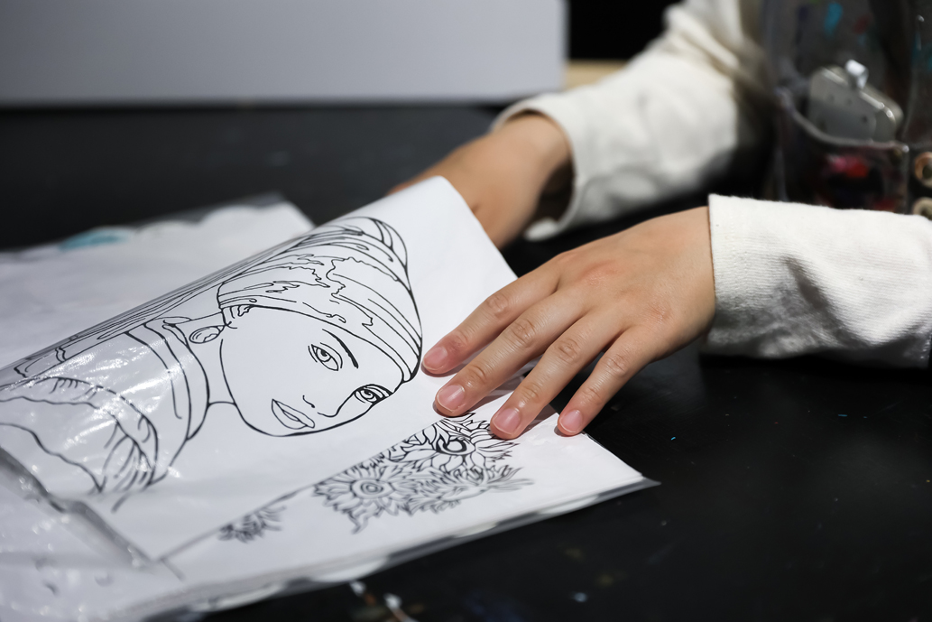 ファイルから絵を選択。実際のものはB2サイズ（515×728mm）