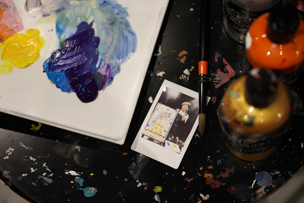 サービスのチェキでパシャリ♪