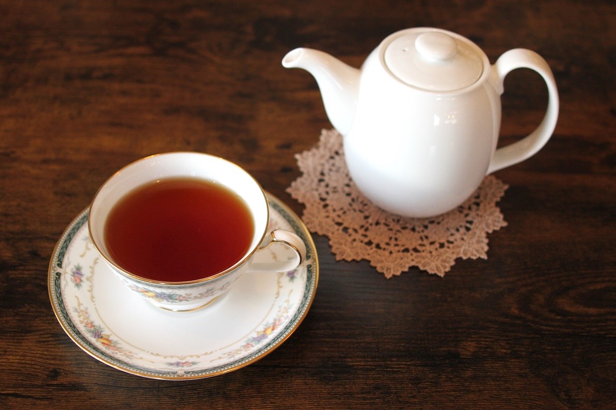 おすすめ紅茶（ストレートorミルク）ポット  600円