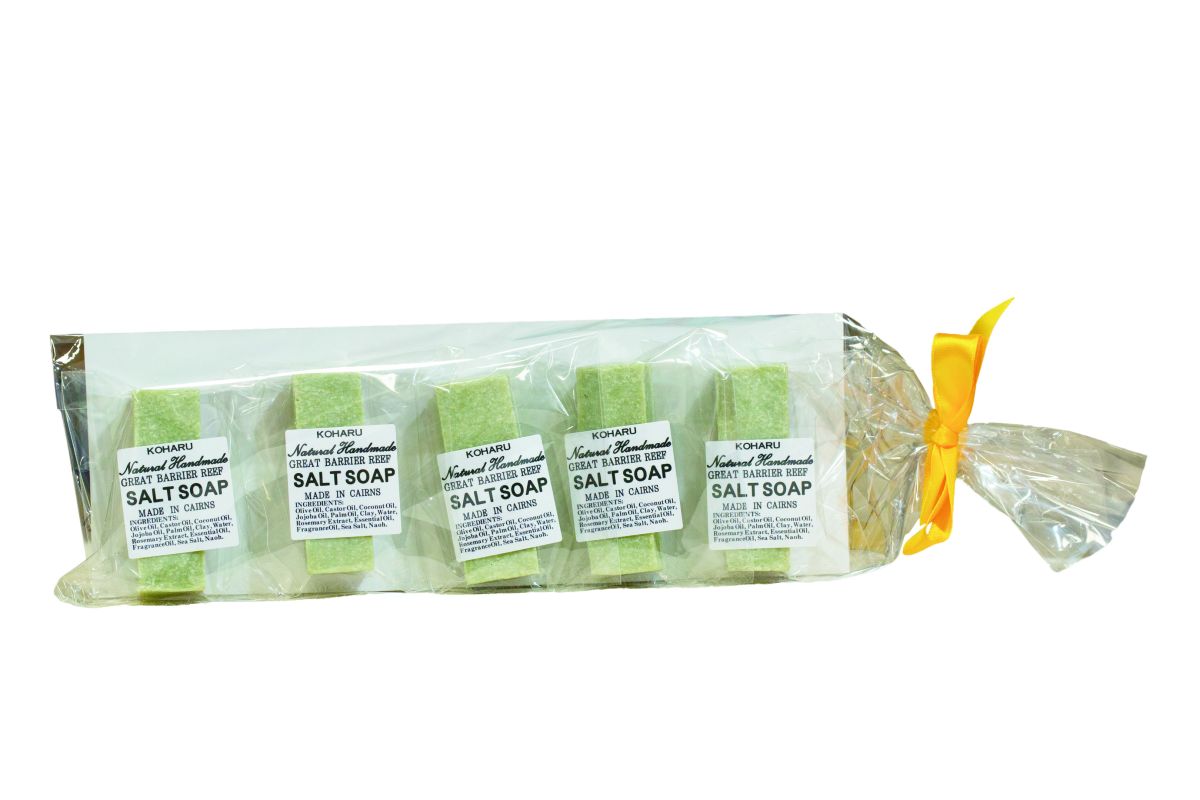 ハンドメイドのソルトソープ5個セットA$15.00