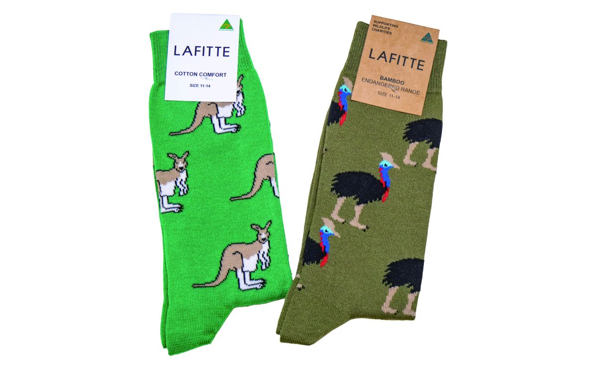 足元が華やかになるLAFITTEの靴下A$19.95