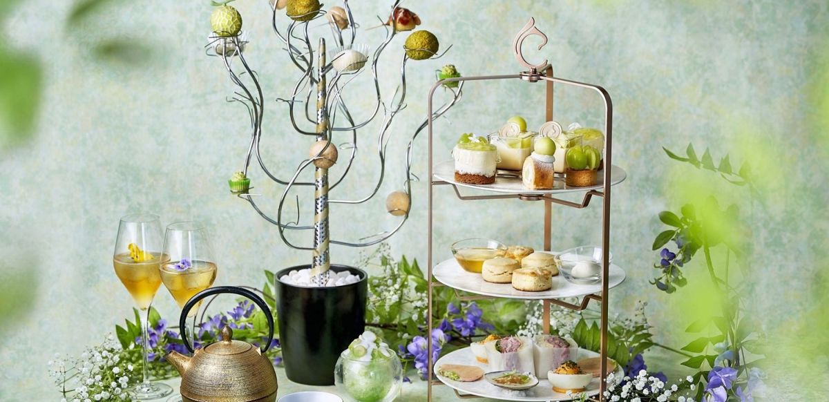 【センタラグランドホテル大阪】みずみずしいシャインマスカットとメロンをぜいたくに味わう「天空のサマーアフタヌーンティー」