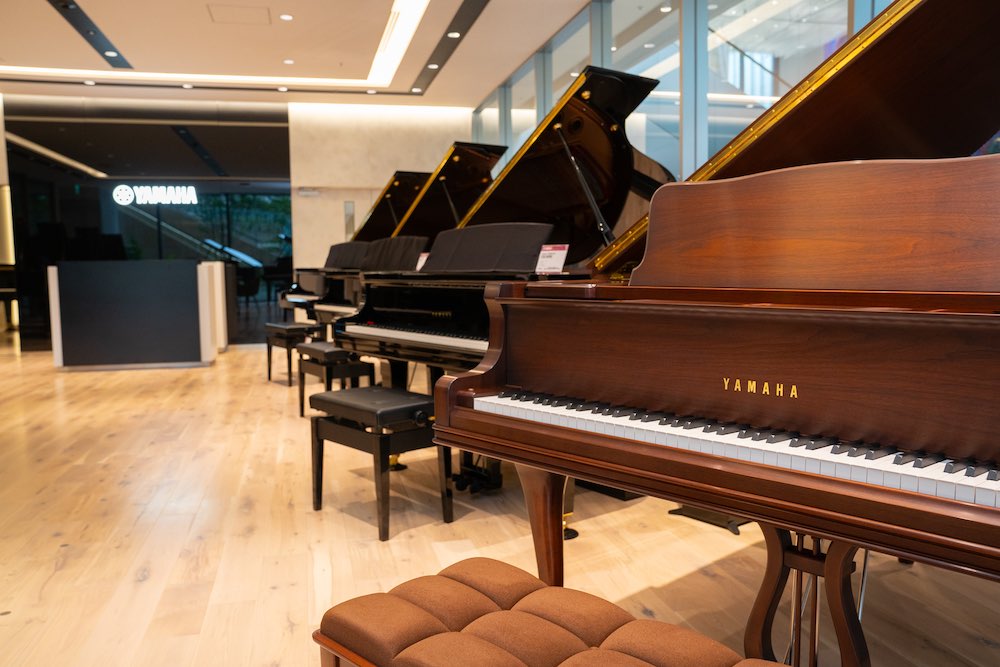 グランドピアノショールーム