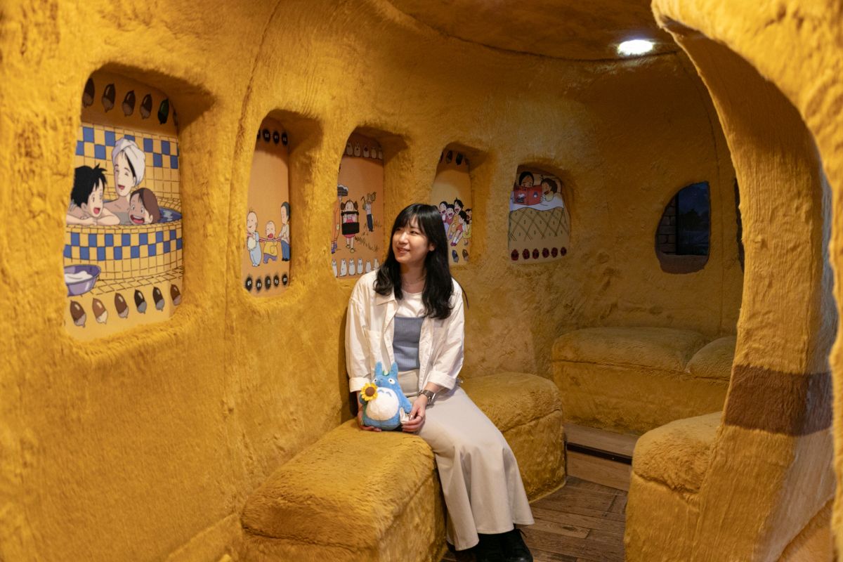 退「伊豆テディベア・ミュージアム」ネコバスのなか