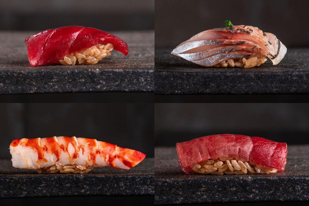 「TAKAHISA」コース 一例「Sushi Omakase（おまかせ寿司）」