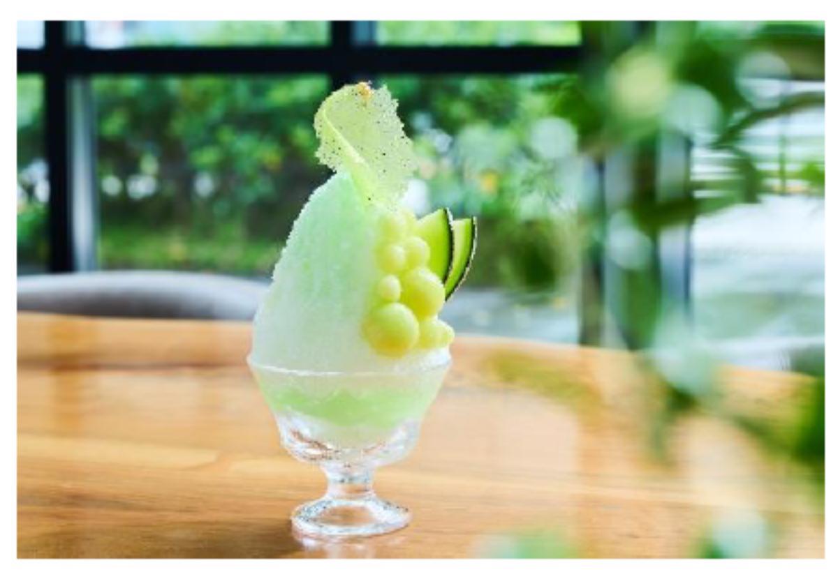 「フレッシュメロンかき氷」2710円
