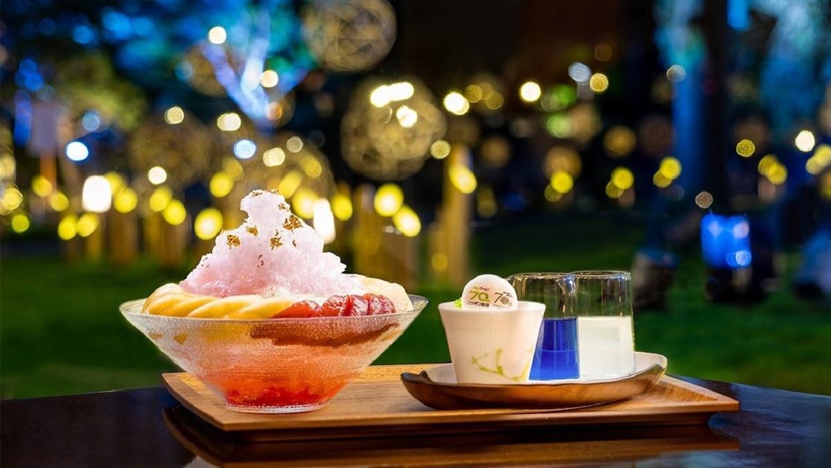 「桃と赤ワインのかき氷」4200円（サービス料別）