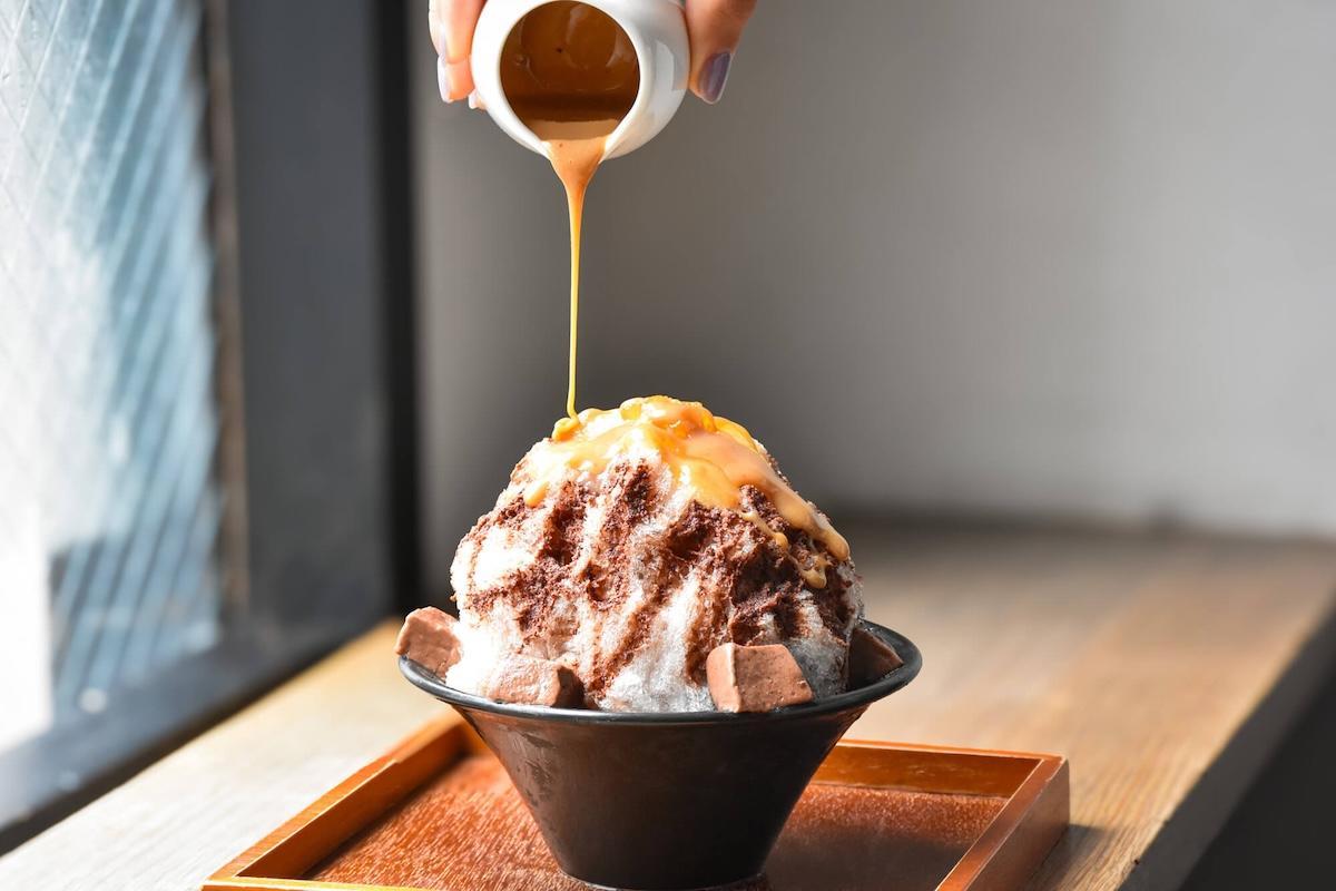 「チョコレートかき氷」1210円