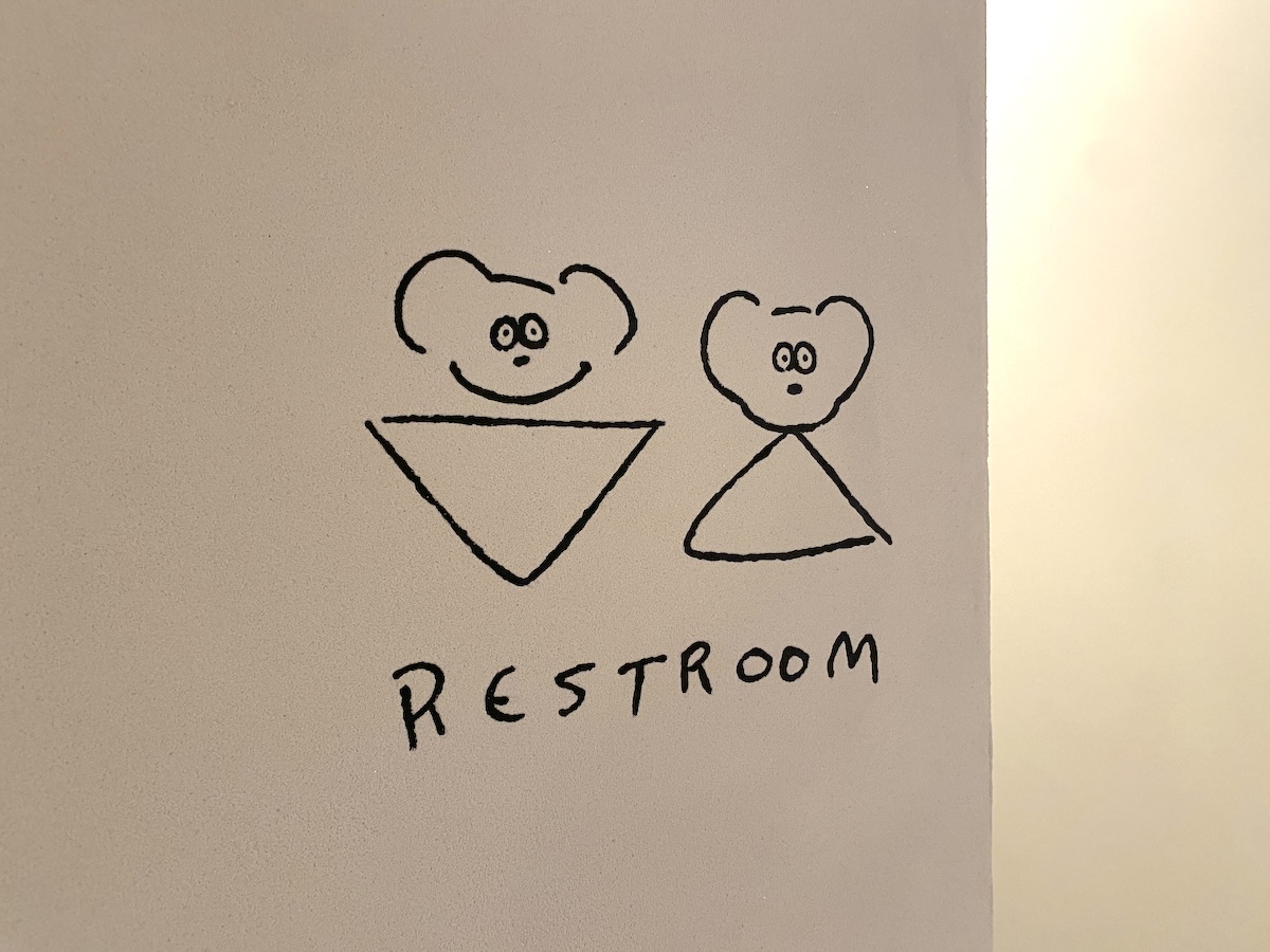 お手洗いのマークがANDY仕様に！