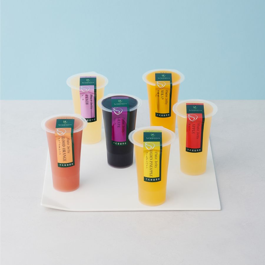 日本橋 千疋屋総本店「フルートジェリー」価格(税込):\2,592(6個入り)/\3,888(9個入り) 販売期間:7月1日(月)〜9月1日(日)