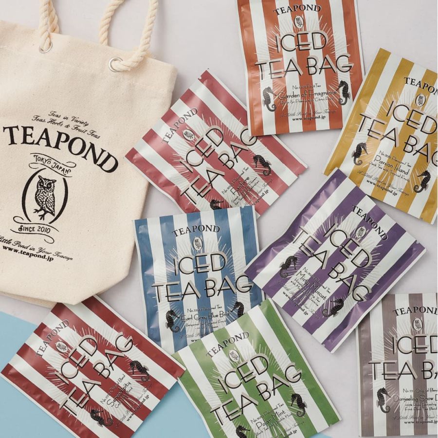⿇布台ヒルズマーケット 紅茶専⾨店ティーポンド「アイスティーバッグミニトート⼊りアソート」2797円 ※なくなり次第終了