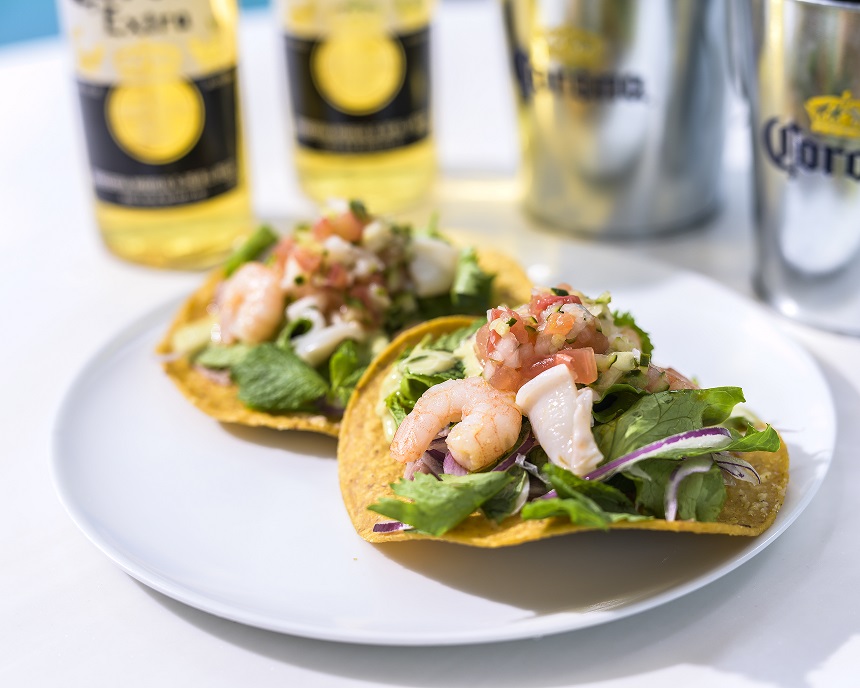 「シーフードセビーチェサラダ トスターダ」