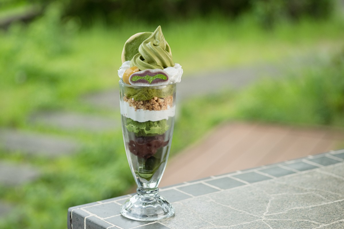 「雅正庵鞠福パフェ」単品1000円、お抹茶付1350円